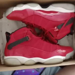 Jordan 6 rings 11 1/2 and color red
